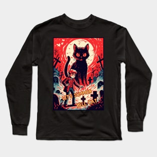 Let's summon hell cat Long Sleeve T-Shirt